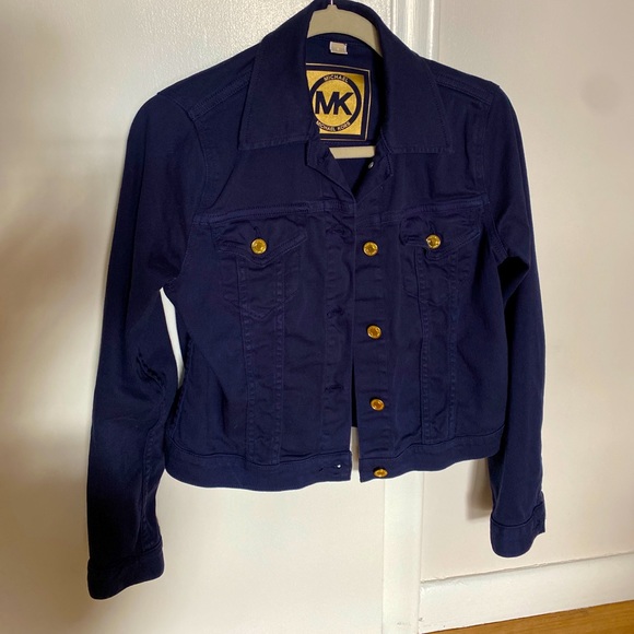 Michael Kors Denim Jacket in Navy - Picture 1 of 4
